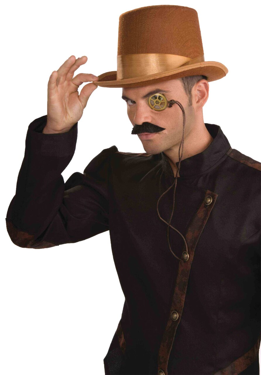 The Costume Center Brown and Gold Steampunk Monocle Men Adult Halloween Costume Accessory - One Size